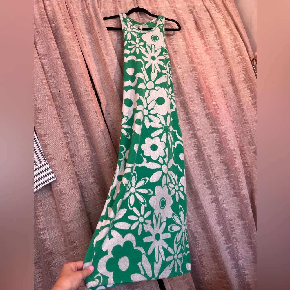 Anthropologie by Daily Practice Terry Jacquard Midi Dress, NEW - Picture 5 of 15